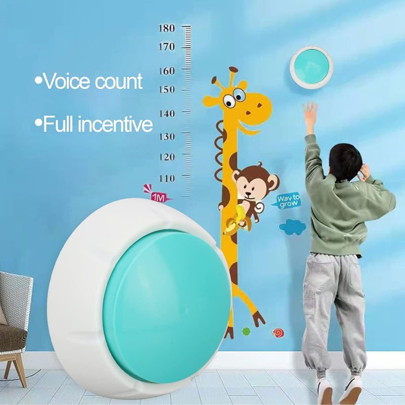 woobles Touch High Jump Counter Kids Jump Training Toy Children Touch Vertical Jump Counter for Height Growth Training (Blue) - Image 3